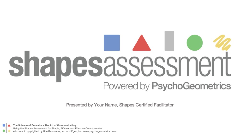 Shapes Basic Intro PPT for Certified Facilitators